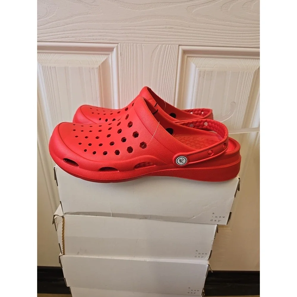 Joybees Men's Active Chance Clogs - Game Day Red Size 11 NWT‎